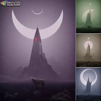 5D Алмазная картина Затерянный мир DIY Алмазная вышивка Горный хрусталь Украшение дома Full Round 20X30CM
