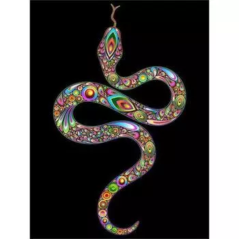 5D Алмазная картина Змея Фотографии Стразы Алмазная вышивка Животные Картина Домашний декор 20X30CM