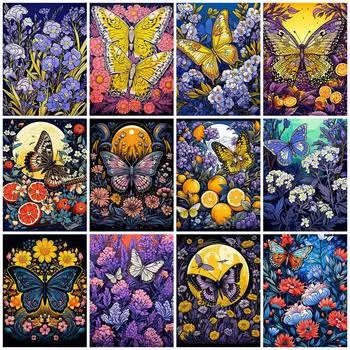 5D Алмазная мозаика Бабочка Животное Новое поступление Вышивка Цветок Новое поступление Алмазная картина Ручная работа Подарок Full Round 20x30CM