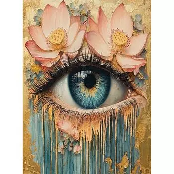 5D Алмазная Мозаика Полные Абстрактные Глаза Картины Стразы DIY Алмазная Картина Распродажа Вышивка Ручной Работы Подарок Full Round 20x30CM