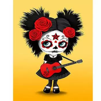 5D Алмазная мозаика с рисунком девушки и совы, алмазная живопись, вышивка крестиком, стразы, Алмазная вышивка, домашний декор, подарок 20X30CM