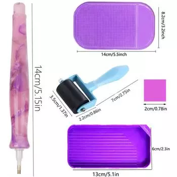 5D алмазная ручка для рисования, инструмент для нанесения покрытия, ручки-сверла с восковыми наборами Caly, аксессуары для алмазной вышивки, набор роликов для вышивки крестом