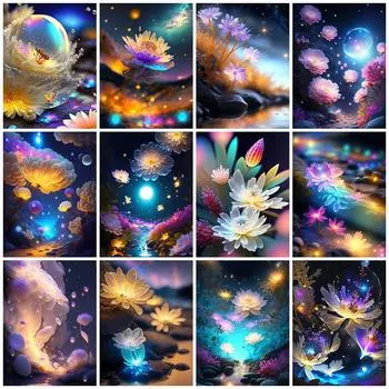 5D Алмазная вышивка абстрактный цветок на распродаже Алмазная картина ромашка наборы для вышивки крестом мозаичный пейзаж настенный декор Full Round 20X30CM