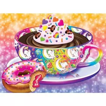 5D Алмазная вышивка Кофейная чашка пончики Алмазная картина Вышивка крестиком Мозаика Украшение дома 20X30CM