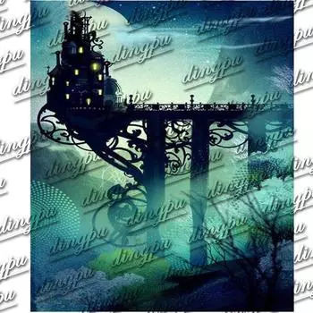 5D Алмазная вышивка мультфильм строительство DIY Бриллиант Живопись Картина Полный круглый бриллиант 20X30