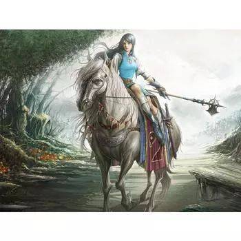 5D Алмазная вышивка паста DIY Алмазная картина вышивка крестом «Женский рыцарь» Алмазная мозаика украшение комнаты Full Square (20X30CM)