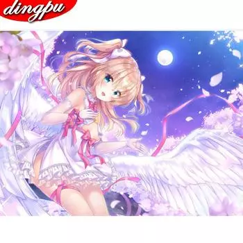 5D Алмазная вышивка Распродажа Рыбалка Полная круглая дрель Алмазная мозаика Картина со стразами 20X30CM