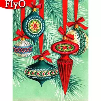 5D Алмазная вышивка Рождественская елка Полный квадратный комплект для рукоделия Художественная Алмазная мозаика Пейзаж Горный хрусталь Комплект украшения дома Full Round (20X30CM)