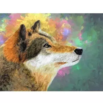 5D Алмазная вышивка Волк Животные Вышивка крестиком DIY Алмазная картина Домашний декор подарки 20X30CM