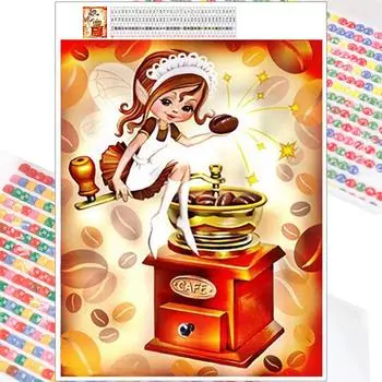 5D алмазная живопись эльфы полная круглая дрель мозаика Алмазная вышивка мультфильм наборы крестиков домашний декор домашний декор Full Round 20x30cm