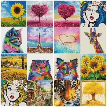 5D алмазная живопись, алмазная вышивка животных, круглая/квадратная Алмазная мозаика, вышивка крестиком, картина любви, украшение дома Full Round 30x30CM красный