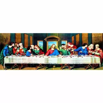 5D Алмазная живопись Алмазное искусство Иисус Вечеря Бог Шедевр Очень большой мозаичный арт-комплект DIY Набор для рисования алмазными бусинами Популярное искусство ручной работы