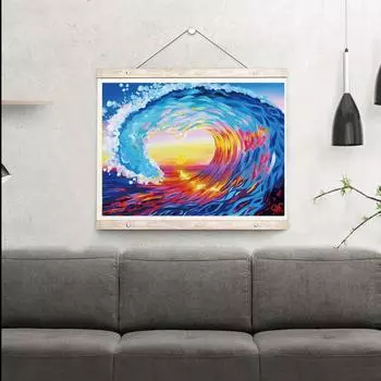 5D алмазная живопись Diy пейзаж украшение дома имитация набор крестиков ремесла круглые полные бриллианты могут быть настроены 40x30cm