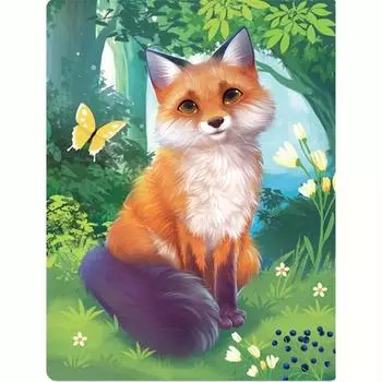 5D алмазная живопись Лиса Птица комплект полная круглая алмазная вышивка животное вышивка крестиком украшение дома 30x40 см 30x40cm NO Frame