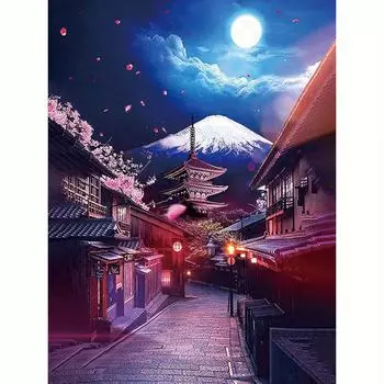 5D алмазная живопись Луна вышивка пейзаж горный хрусталь комплект вышивка крестом домашний декор 30x40 см/12x16 дюймов 30x40cm NO Frame