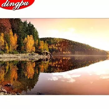 5D алмазная живопись, полная круглая Алмазная вышивка с животными, Лебедь, картины из стразов, вышивка крестом, украшение для дома 20X30CM