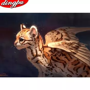 5D алмазная живопись полная квадратная вышивка животных распродажа картина горный хрусталь Алмазная мозаика домашний декор Прямая поставка Full Round 20X30CM