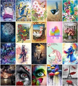 5D алмазная живопись ремесло животное круглый алмаз полная мозаика дизайн украшение дома печать вышивка ручной работы новогодний подарок 30X40cm