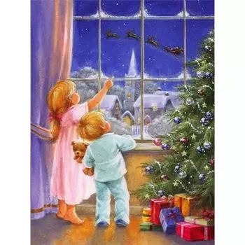 5d алмазная живопись Рождество зима DIY домашний декор полная квадратная дрель Алмазная вышивка снеговик рукоделие подарок ручной работы Full Round (20X30CM)