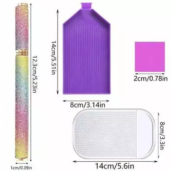 5D алмазная живопись ручка набор инструментов металлизированные точки сверла ручки с лотком наборы воска кали алмазная вышивка аксессуары вышивка крестом DI