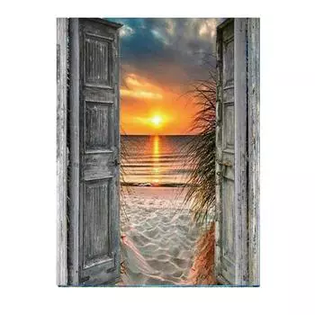 5D алмазная живопись «сделай сам» набор для вышивки крестом с имитацией пейзажа ремесла круглый полный алмаз украшение дома может быть настроен 30x40cm