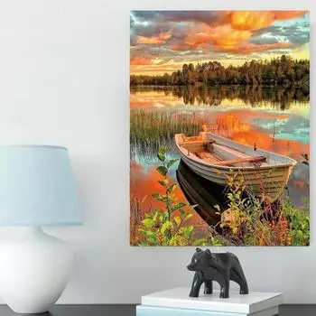 5D алмазная живопись «сделай сам» пейзаж круглый полный алмаз украшение дома может быть настроена имитация набора крестиков ремесла 30x40cm