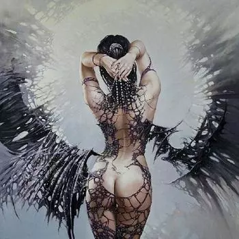 5D алмазная живопись сексуальная женская задняя вышивка крестиком Алмазная вышивка полный алмазный пейзаж стразы домашний декор подарок Full Round 20x20CM