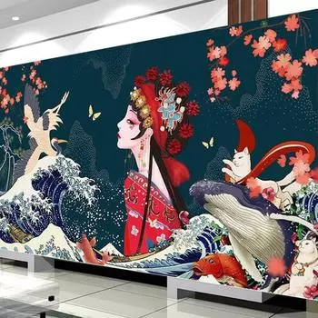 5D Алмазная Живопись Творческий Китайский Стиль Макияж Лица Пекинская Опера Цветок Дэн DIY Мозаика Ремесло Кристалл Живопись Ресторан Домашнее Украшение Стен 100-50CM белый