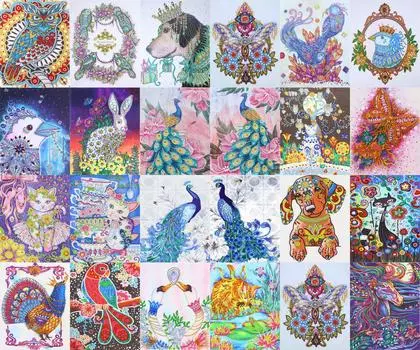 5D алмазная живопись украшение дома животное особой формы кристалл набор для вышивки крестом пейзаж Алмазная вышивка подарок 30X40cm