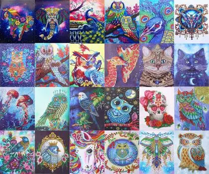 5D алмазная живопись украшение дома животное особой формы кристалл набор для вышивки крестом пейзаж Алмазная вышивка подарок 30X40cm