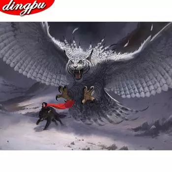 5D Алмазная картина Вышивка крестом Полная мозаика Картина Ручная работа Домашний декор 20X30CM