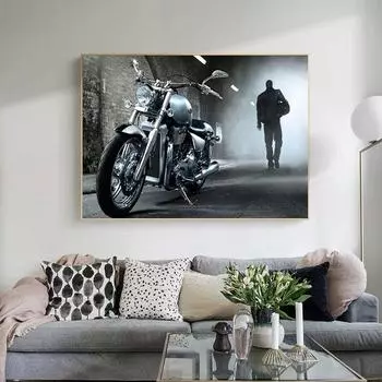 5D алмазная живопись вышивка наклейка Harley Мотоцикл вышивка крестом горный хрусталь мозаика домашний декор 20X30CM