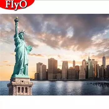 5D алмазная живопись здание полная квадратная круглая дрель вышивка крестиком Алмазная вышивка пейзаж городской рукоделие домашний декор Full Round (20X30CM)