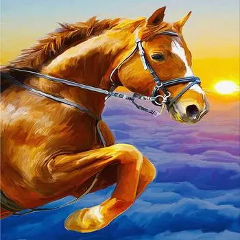 5d алмазная живопись животное лошадь Алмазная вышивка крестиком хобби горный хрусталь картина домашний декор 30x30CM