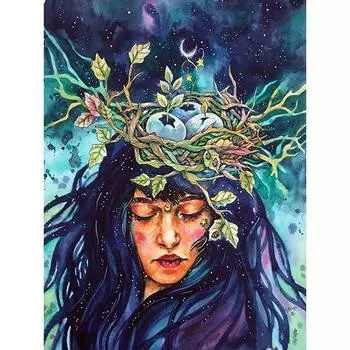 5D алмазная живопись животное слон лиса полная круглая алмазная вышивка луна стразы вышивка крестиком мозаика женский комплект домашний декор Full Round 20x25CM