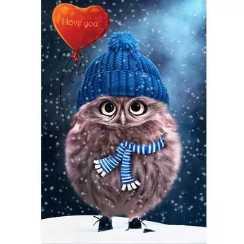 5d алмазная живопись животное Сова вышивка крестиком Diy Алмазная вышивка мультфильм картина стразами украшение дома подарок распродажа Full Round 20x30CM