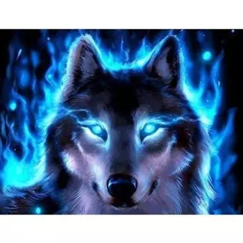 5D алмазная живопись животное волк вышивка крестом DIY Алмазная вышивка Алмазные стразы домашний декор Рождественский подарок Full Round 20X30CM