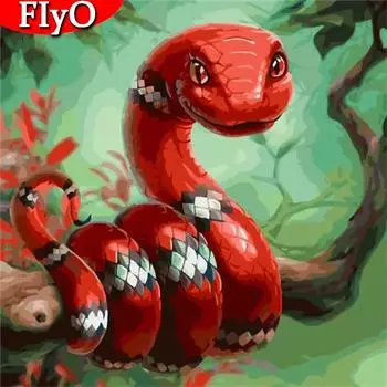 5d алмазная живопись животные фотографии стразами Алмазная вышивка крестиком змея Алмазная мозаика распродажа ремесло Full Round 30x30CM