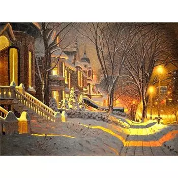 5d алмазная живопись зимний дом настенный художественный декор полная квадратная дрель Алмазная вышивка распродажа пейзаж DIY подарок ручной работы Full Round (20X30CM)