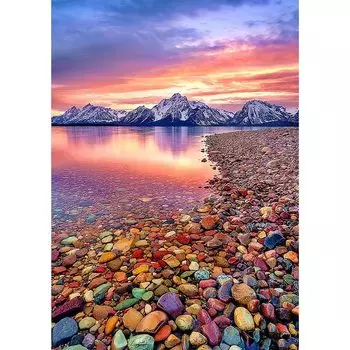 5D Алмазное искусство Булыжник Пляж 5D Алмазная живопись Мозаика Искусство Алмазная живопись Набор для живописи Бисерная живопись Полный тип пасты Бисерное искусство Мозаика Бисерное искусство