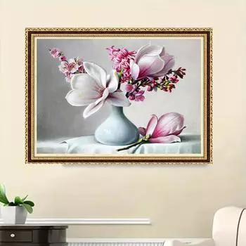 5D Алмазные картины Цветочная композиция Художественная картина DIY Набор для взрослых Вышивка крестом Наборы для вышивания Абстрактное алмазное искусство Мозаика Домашний декор 30*40cm/11.8*15.7in