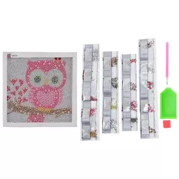 5D Алмазные картины Узор Совы Трехмерная ручная работа Сделай Сам Картина Стразами для начинающих