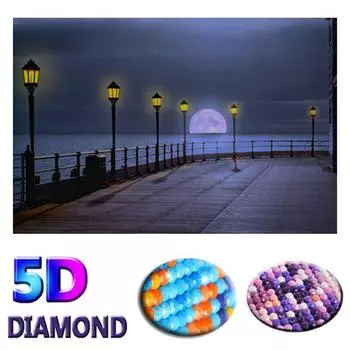 5D Алмазная картина, вышивка крестом 5D DIY Алмазная уличная картина, алмазная вышивка 20X30CM