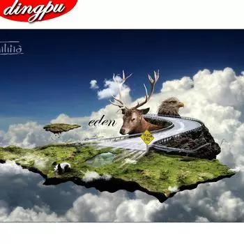 5D Алмазная картина Мозаика Животное Полная Алмазная вышивка Тигр Вышивка крестом Домашний декор Сделай Сам Рукоделие 20X30CM