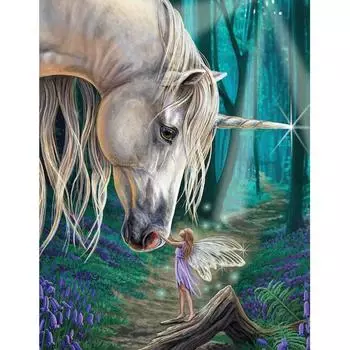 5D алмазная картина мультфильм алмазная вышивка полная дрель круглая рождественские украшения для дома 20X30CM