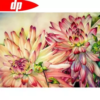 5D алмазная картина поступление лотос алмазный цветок алмазная вышивка полный комплект украшение для дома 20X30CM