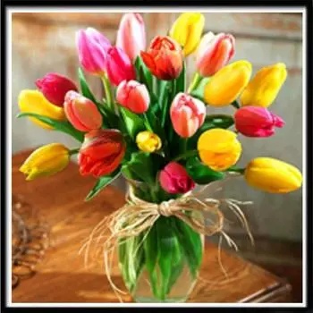 5D Craft Алмазная картина Цветочная композиция Ваза Вышивка крестиком Алмазная мозаика Цветок Алмазная вышивка Корзина 30X30cm