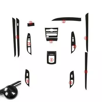 5D Декоративные наклейки под карбон для интерьера, Сделай сам, Для Infiniti G25 G37 2009-2013