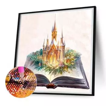 5D-Diamant-Malbuch-Set zum Selbermachen runder Bohrer Heimdekoration Kunsthandwe