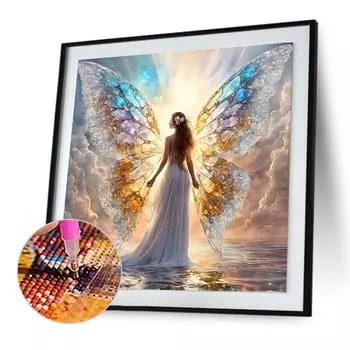 5D-Diamant-Malerei-Set zum Selbermachen Runder Bohrer Winkel-Set Heimdekoration